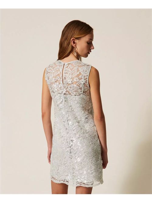 Abito corto in pizzo con paillettes TWINSET | TP2631/13162